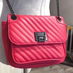 Badgley Mischka Faux Leather Pink Purse